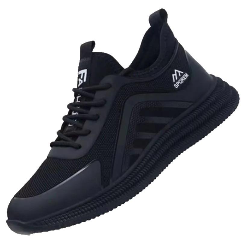 Men's Shoes 2025 New Casual Shoes Trend Round Head Internet Celebrities with the Same Lightweight Breathable Men's Sports Shoes