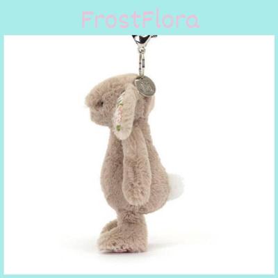 Плюшевый брелок-кролик Jellycat с цветочными ушками для подростков и молодых людей