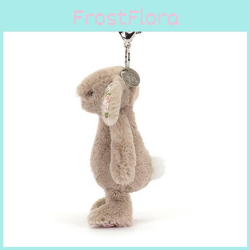 Плюшевый брелок-кролик Jellycat с цветочными ушками для подростков и молодых людей