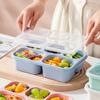 Контейнеры для обедов Bento для взрослых и детей, многоразовые коробки для закусок с 5 отделениями, штабелируемые для работы и путешествий