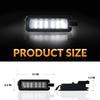 LED License Plate Light For 2015- Dodge Charger Challenger Chrysler 300 Pacifica Jeep Compass Tag Lamp Assembly, 6000K White 1PCS