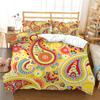 Комплект постельного белья с 3D-принтом пейсли, одеяло и наволочка в богемном стиле, 2/3 шт. AU220 * 240, полный размер, мягкое и быстросохнущее украшение для дома
