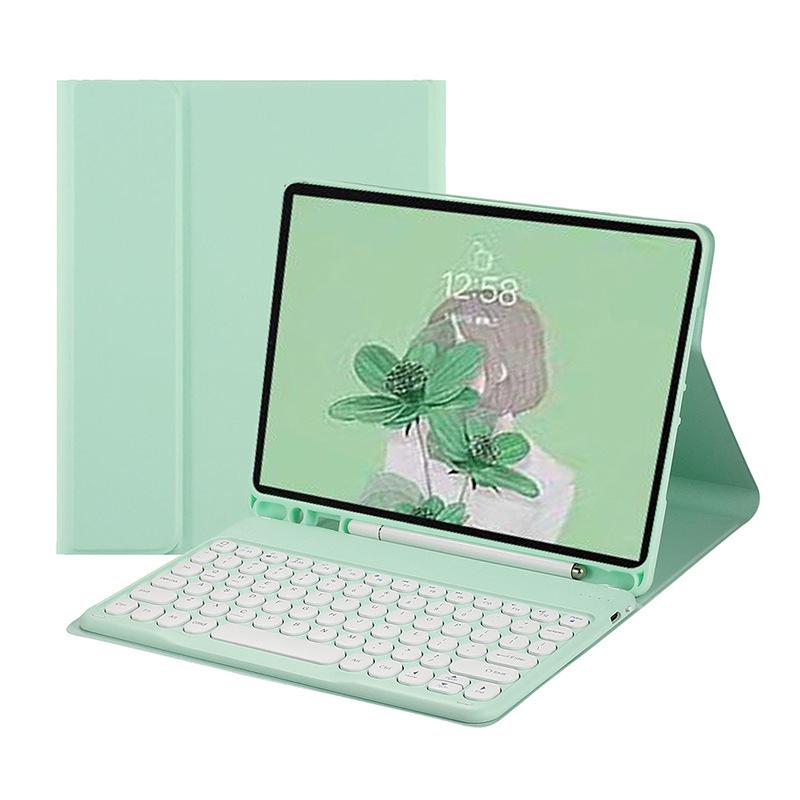 2025 iPad 11 (А16) Круглый чехол-клавиатура Bluetooth с защитным корпусом