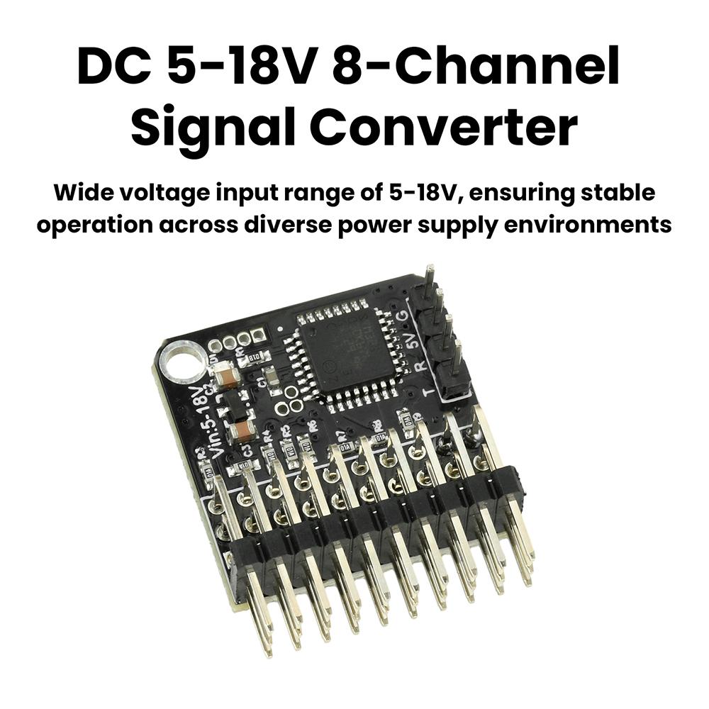 PPM-SBUS 8CH PWM Signal Converter transmitter for CRSF PPM PWM SBUS Signal Conversion RC drone Fpv uav Receivers DC 5-18V 50Hz
