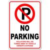 Vintage No Parking Anytime Metal Tin Signs Posters Plaque Iron Painting Decoration for Garage Outdoors Home Club Bar Wall Decor