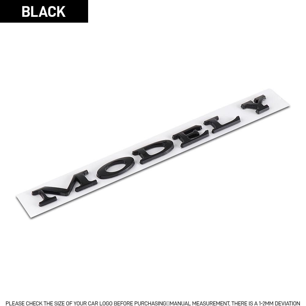 3D ABS Emblem Letters Car Rear Trunk Badge Sticker For Tesla Model Y Model S Model X SpaceX Bonina P85D Beast Roadster Juniper