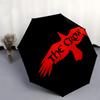 1pc The Crow Automatic Umbrella | Portable Foldable 8-Rib Manual Open, Cute Halloween & Christmas Gift for Outdoor, Casual Accessory, Durable Canopy y