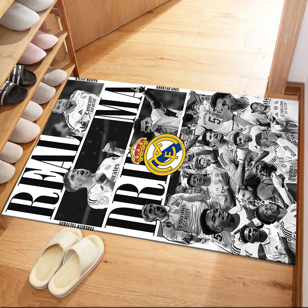Real Madrid Floor Rug Office Rug Design For Study Room Dormitory Hallway Playrooms Antislip Carpet Office Home Decor Spiritual Gift