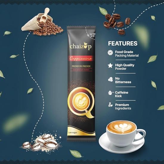 Растворимый кофе Chaizup Premium 1 мин., готовая смесь для капучино - 30 пакетиков | 600 г