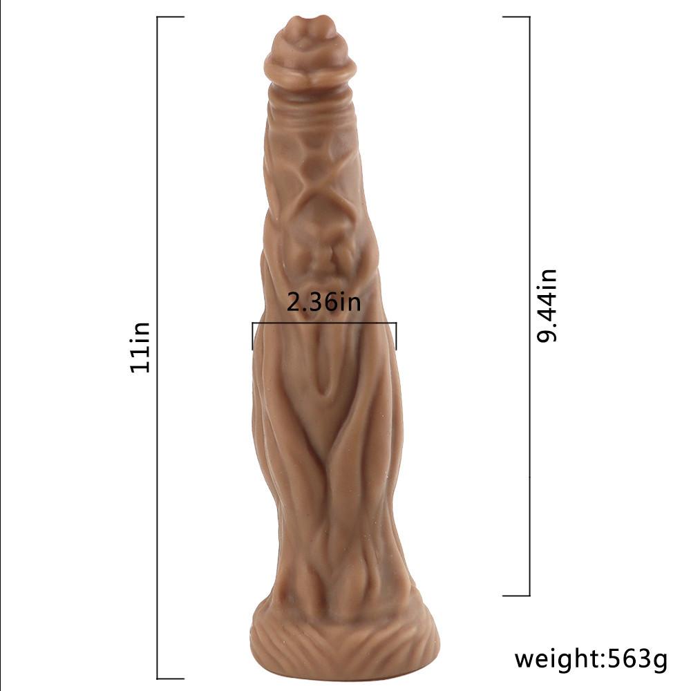 Extra-Large Realistic Dildo for Women - Lifelike Silicone Adult Toy with Suction Cup Base - Discreet Pleasure Device