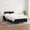 Box Spring Bed with Mattress Black 120x190 cm Fabric