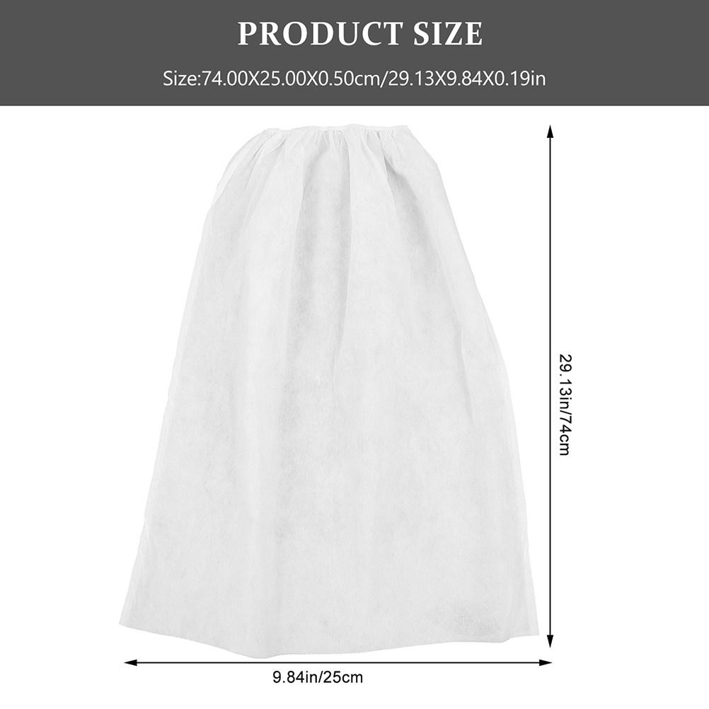 12Pcs High-Quality Thick Non-Woven Disposable Bath Skirts Women Spa Wrap Salon Body Skirt Comfortable One-Time Use Multi-Purpose