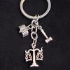 Balance, Judge And Book Keychain For Lawyer, Backpack Pendant Handmade Diy Bag Accessories