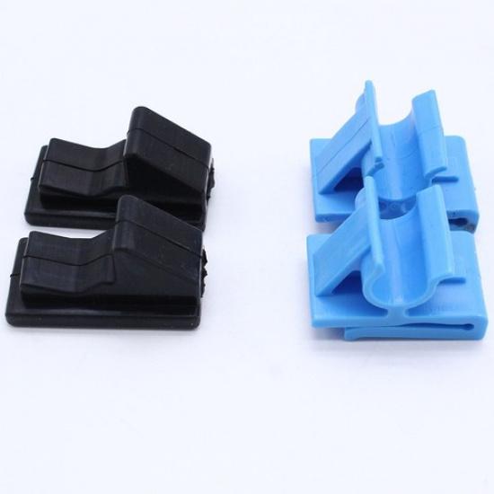 Clips Glove Box Hinge Interior Replacement Black + Blue Bumpers Stoppers