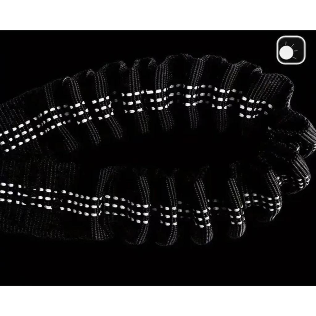 Двойной поводок-соединитель для собак - удобные мягкие ручки, не спутывается, не тянется - поворотный на 360°, светоотражающий, амортизирующий - полиэтилен