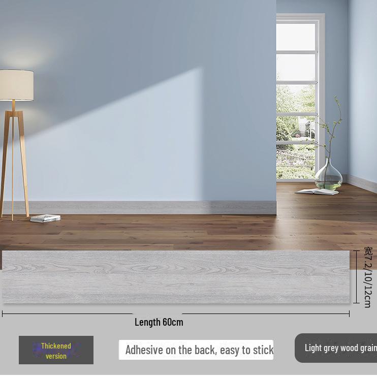 Самоклеящиеся плинтусы с текстурой дерева и водонепроницаемые настенные наклейки для углов и подоконников