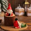 Cute Mini Santa Claus Figurines Handmade Faceless Gnome Figurine  Children Gifts
