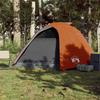 Tente de Camping - vidaXL - 4 Personnes - Imperméable - Portable - Gris