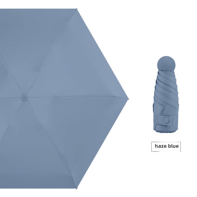 Компактный женский зонт с золотым тиснением: Защита от ультрафиолета, портативный складной, для солнца и дождя