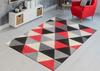 Tapis - MANI TEXTILE - Triangle Rouge - 50x80 cm - Synthétique - Moderne