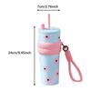 Insulated Water Bottle Leakproof Lightweight Stainless Steel Tumbler with Carry