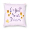 Go Live Your Dream Lantern Pillowcase Polyester Linen Velvet Creative Zip Decorative Throw Pillow Case Bed Cushion Cover
