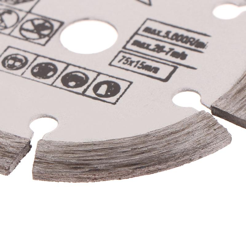 3-дюймовый диск для резки камня, мини-пильное полотно, 75 мм, алмазное режущее полотно, резка керамики, бетона, мрамора для угловой шлифовальной машины