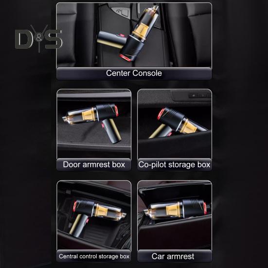 Автомобильный беспроводной мини-пылесос с высокоскоростным двигателем, мощное всасывание, перезаряжаемый беспроводной ручной пылесос