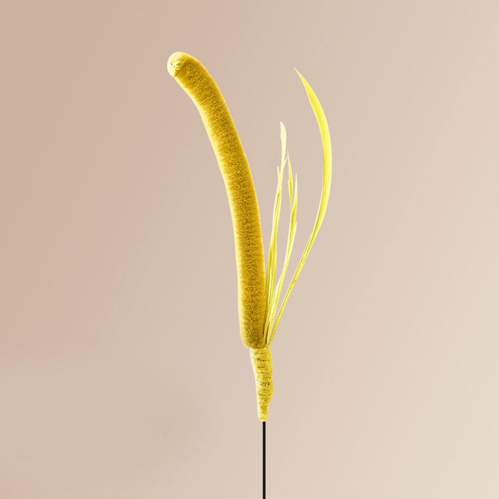 Дразнилка для кошек для стимуляции кошачьего любопытства, палочка с лисьим хвостом и щетинником для активных питомцев и веселых упражнений