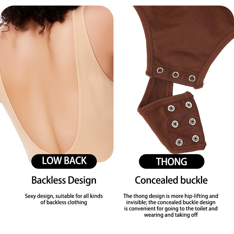 Bodysuit Shapewear Thong Women Backless Full Body Shaper Tummy Control Slimming Sheath Butt Lifter Push Up Abdomen Shapers