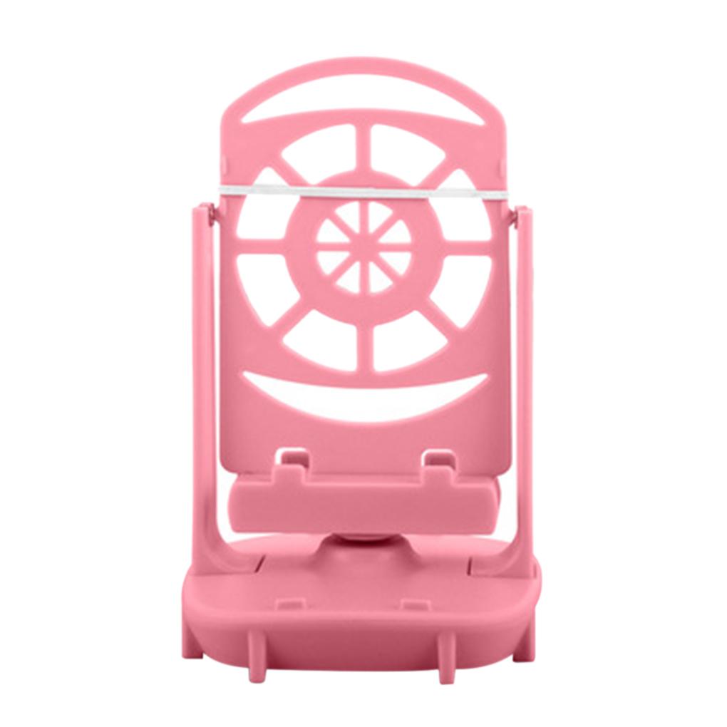 USB Automatic Phone Swing Holder Stand Shelf Mobile Phone Shaker Wiggler Bracket High Rotation Speed Bearing Pink