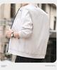Spring Autumn Bomber Jacket Men Solid Color Regular Fit Casual Men Coats Business Stand Collar Daily Men Clothing