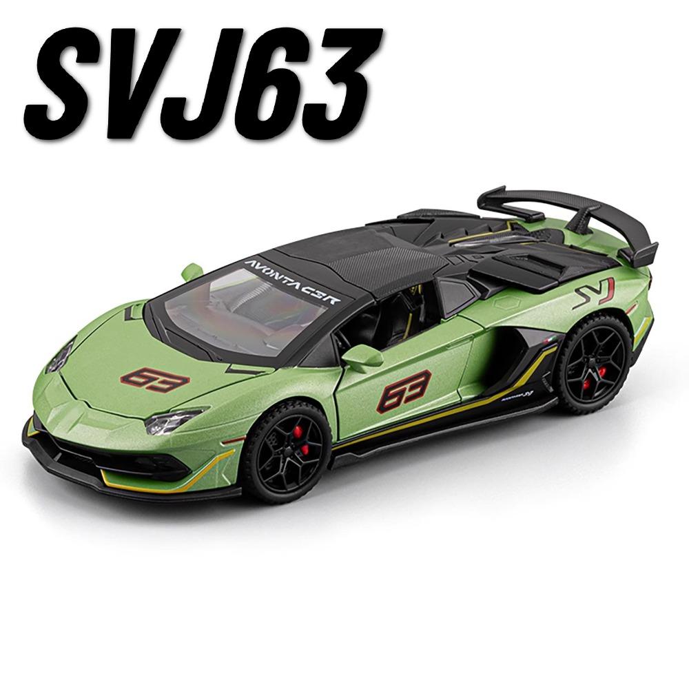1:Масштаб 32 Svj63 Revuelto Модель Спортивного Автомобиля Игрушка Металлический Кузов Резиновые Шины Звук Свет Модели Суперкаров Коллекция Для Детей Подарки