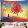 Character Illustration Style Background Cloth Office Living Room Tapestry Home Wall Decoration Tapestry