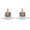 2Pcs Automatic Reset Circuit Breaker Aluminum Alloy Overload Protection Circuit Breaker for Car