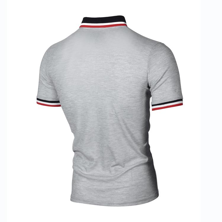 Новая мужская простая лоскутная футболка с коротким рукавом, тонкая повседневная футболка-поло из кедра