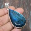Blue Labradorite Gemstone 925 Sterling Silver Handmade Amazing Jewelry Pendant