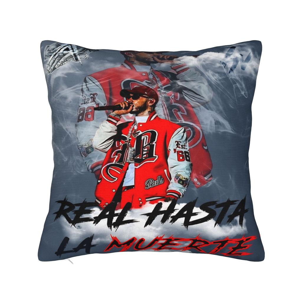 Anuel AA Rapper Singer Pillow Covers Merchandise Soft Cushion Cover Decoration Pillow Case Cover Sofa Multi Size