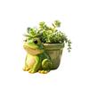 Decorative Vase Resin Potted Sculpture Thickened Garden Decor Succulent Pot Funny Pencil Holder Frog Planter Home Decor