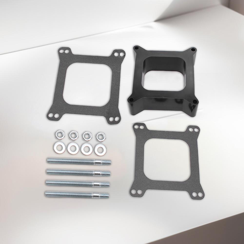 Open Phenolic Carburetor Spacer with Gasket Screws Kit Replacement Phenolic Carburetor Spacer for Holley 4150/4160
