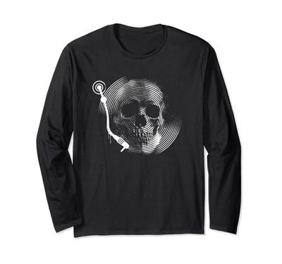 Виниловая пластинка LP Skull Wave Vinyl с длинным рукавом - футболка