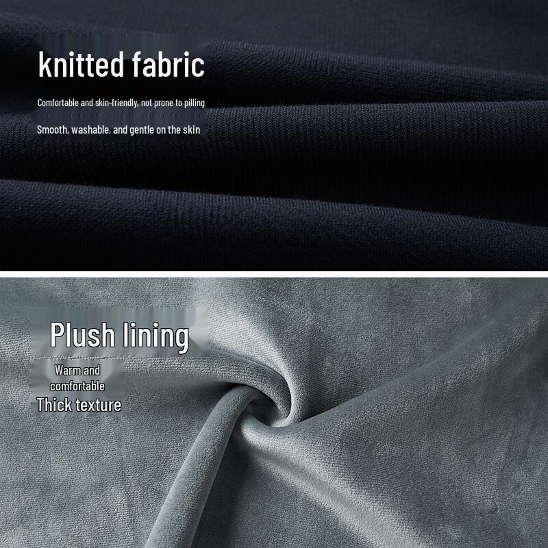 HLA Men's Artist Collaboration Fleece-Lined Warm Knitted Sweater