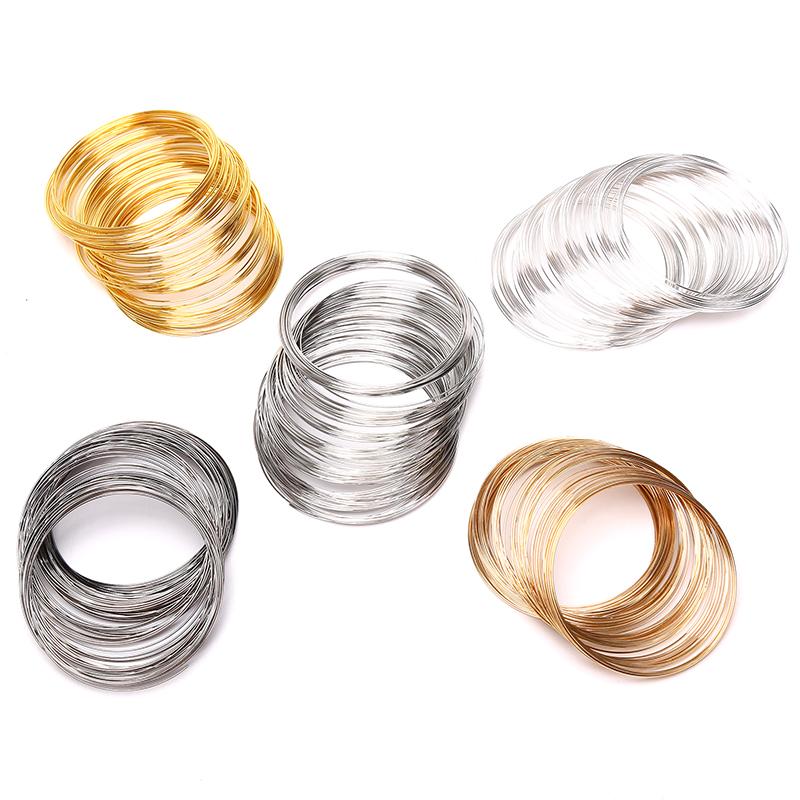 100 кругов 0,6 мм стальная проволока памяти для изготовления ювелирных изделий из бисера браслета