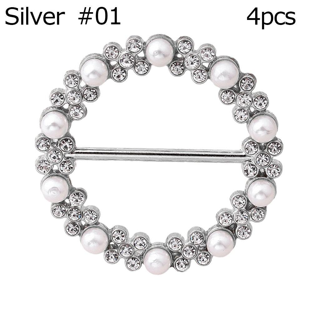 4 шт. Модные ювелирные изделия из шелка, застежка, клипсы, брошь, пряжка для шали, кольцо для шарфа, пряжка для талии, пряжка для шарфа