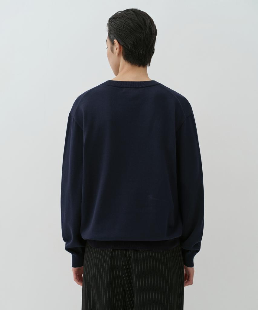 MUSINSA STANDARD Washable Supima Cotton V-Neck Knit [Navy]