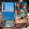 Летнее небо Чехол для телефона Realme GT Neo 2 3 3T 5 Для Realme 12 11 5G 10 9 8 5G 7 6 GT5 GT3 GT2 Pro Plus C21 C11 C25 C35
