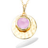 [R5165] - Gold Plated Pendant 'Cléopatra' Rose Gold - 15 Mm
