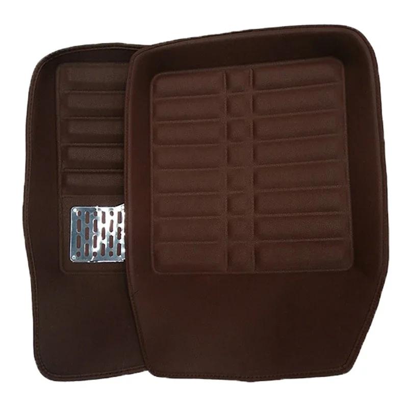 5 шт., автомобильные коврики для ног, ковры, Стайлинг автомобиля для Duster, полный комплект премиум-класса, коврик для пола, кожаные автомобильные аксессуары