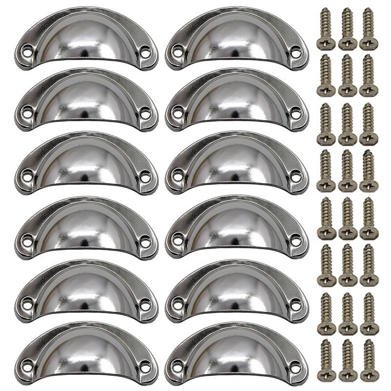 Antique Bronze Semi-Circular Handle for Cabinets: Punch-Free, Classic Design for Kitchen, Shoe, or Medicine Cabinets