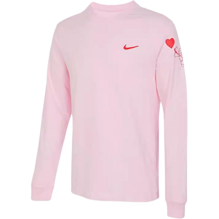 Nike Спортивная мужская футболка с длинным рукавом Розовая FV3994-663